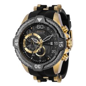 Relgio Masculino Aviador - 54mm. Preto. Ouro 36424