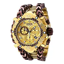 Relógio Masculino Reserve Gladiator, Invicta 36624, Dourado e Marrom