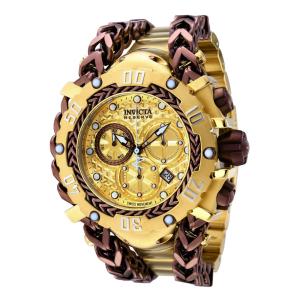 Relógio Masculino Reserve Gladiator, Invicta 36624, Dourado e Marrom