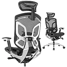 ERGOUP DV 10 Cadeira de Escritório Ergonômica Giratória e Ajustável com Apoio 4D, Preta
