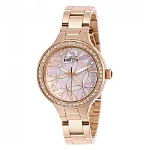 Relgio feminino Wildflower com mostrador em madreprola - 34 mm. Ouro Rosa 28824
