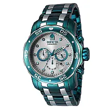 Relógio Masculino Pro Diver, Invicta 40924, Verde e Prata