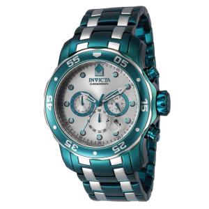 Relógio Masculino Pro Diver, Invicta 40924, Verde e Prata