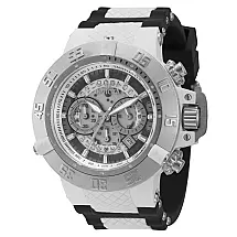Relógio Masculino Subaqua Noma III, Invicta 0924, Preto, Branco e Prata