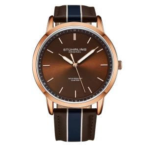 Relógio Masculino Stuhrling Clássico 3992 Quartzo 44mm, Marrom