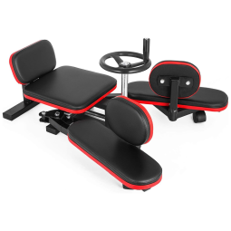 Aparelho para Alongamento e Treino em Casa para Pernas, até 150 kg, HAPPYBUY, Preto