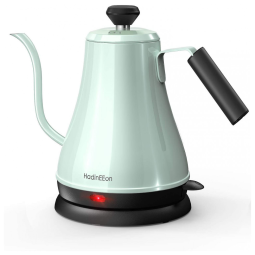 HadinEEon Electric Gooseneck Kettle 100 Stainless Steel BPA Free Tea Kettle, Electric Pour Over Coffee Kettle Pot Portable Cordless Teapot