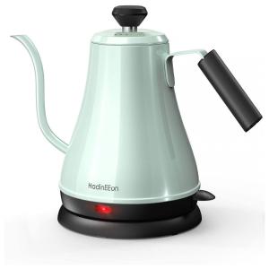 HadinEEon Electric Gooseneck Kettle 100 Stainless Steel BPA Free Tea Kettle, Electric Pour Over Coffee Kettle Pot Portable Cordless Teapot