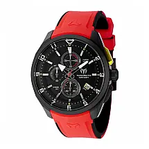 Relógio Masculino TechnoMarine Ocean Quantum 44mm, Vermelho e Preto TM318134