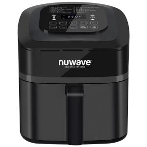 BRIO AirFryer 5,5L 6 Predefinições Divisão de Cesta 1500W, 110v, NUWAVE 37001, Preto