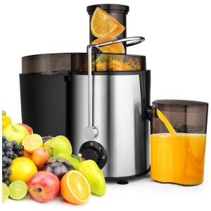 Centrífuga de Frutas com 2 Velocidades, Aço Inoxidável, 500W, 110v, VILOBOS, Prateado