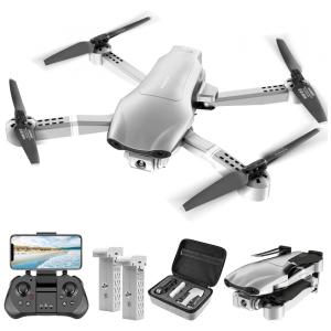Drone com Câmera 4K Transmissão 5G Controle Remoto, 2 Baterias, DRONEEYE, Branco