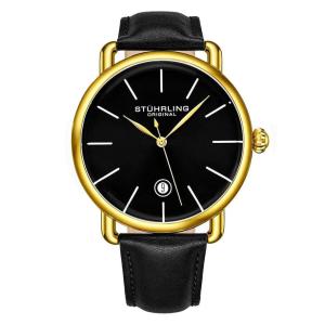 Relógio Masculino Stuhrling Agente 3913 Quartzo 42mm, Preto