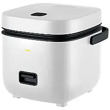 Eoiips Panela de Arroz Elétrica 1.2L com Painel de Controle Digital, 200W, 110V, Branca