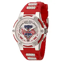 Relgio unissex MLB Philadelphia Phillies - 40 mm. Ao. Vermelho 43534