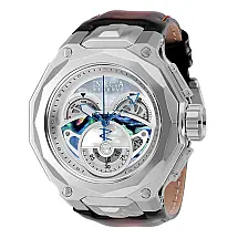 Relgio masculino reserva suo Ronda Z60 calibre com mostrador Abalone - 52 mm. Marrom 35534