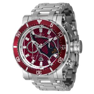 Relógio Masculino NFL Arizona Cardinals, Invicta 41634, Prata e Vermelho