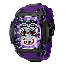 Relgio masculino DC Comics Joker - 53 mm. Roxo. Preto 43734