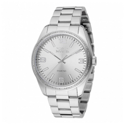 Relógio Masculino Invicta Elite Diamond com 0,37 Quilates de Diamantes, 43mm, Aço 48734