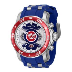 Relgio masculino MLB Chicago Cubs - 48 mm. Ao. Azul 42834