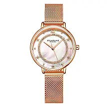 Relógio Feminino Stuhrling Symphony 3993 Quartzo 34mm, Ouro Rosa