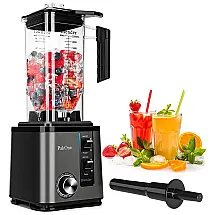 Liquidificador de Bancada 2L com 10 Velocidades, 1800W, 110v, PAKONE, Cinza