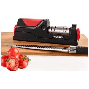 WARSUN Afiador Elétrico de Facas Profissional, 110V, Preto
