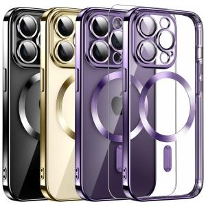 Capa para Iphone 14 Pro Max de Alta Resistencia e Magnética, DOSNTO, Roxa