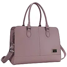 Bolsa, Pasta de Couro Vegano para Laptop Feminino, MOSISO, Preto