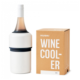 Porta Garrafa Térmico para Vinho em Aço Inoxidável, Cor, HUSKI, Branco
