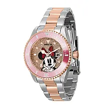 Relgio feminino de edio limitada da Disney Minnie Mouse - 36 mm. Rosa ouro. Ao 41344