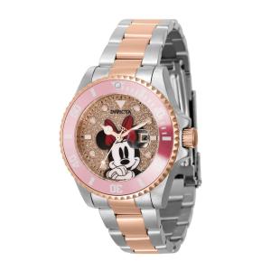 Relgio feminino de edio limitada da Disney Minnie Mouse - 36 mm. Rosa ouro. Ao 41344