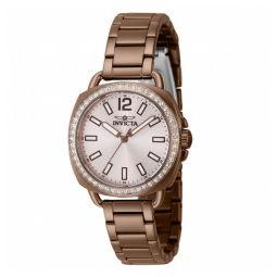 Relógio Feminino Invicta Wildflower 32mm, Marrom 46344