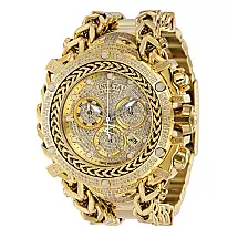Relgio masculino Invicta Reserve Gladiator com 2,92 ct de diamantes suos, calibre Ronda Z60 e 58,3 mm de ouro 37344.