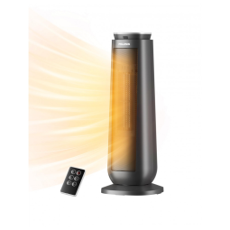 Aquecedor Elétrico de Torre em Cerâmica com Controle Remoto e Temporizador, 1500W 110V, PELONIS PTH15A4BGB, Grafite