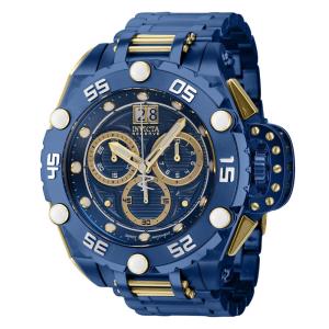 Relógio Masculino Flying Fox Swiss Ronda 8040.B Calibre, Invicta 38744, Azul Escuro e Dourado
