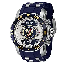 Relgio masculino MLB Milwaukee Brewers - 48 mm. Ao. Azul 42844