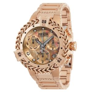 Relgio feminino reserva Herc Swiss Ronda Z60 calibre com mostrador em madreprola - 43,2 mm. Ouro Rosa 34844