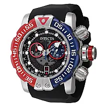 Relógio masculino Sea Hunter Swiss Ronda Z50 calibre geração III - 57 mm. Azul. Preto 44844