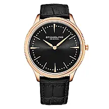Relógio Masculino Stuhrling Silhouette 41mm Quartzo, Preto, Resistente e Estiloso
