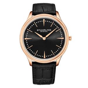 Relógio Masculino Stuhrling Silhouette 3984 Quartzo 41mm, Preto