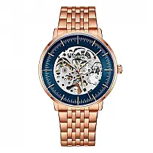 Relógio Masculino Stuhrling 3994 Automático 42mm, Ouro Rosa
