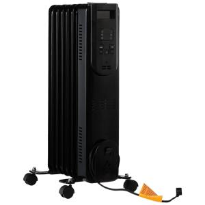 Aquecedor Elétrico a Óleo com Controle Remoto e Time de 12H, 1500W, 110v, OVASTLKUY OV HA HT009, Preto