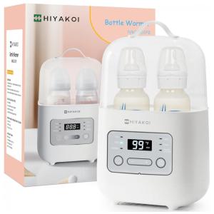 Aquecedor de Mamadeira HIYAKOI, Rápido e Eficiente para Leite Materno com Controle Inteligente de Temperatura, Mantém Aquecido por 24 Horas