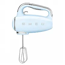 Batedeira Portátil SMEG Azul Retrô 9 Velocidades 220W Display LED Turbo Acessórios em Inox Bolsa de Armazenamento 110V