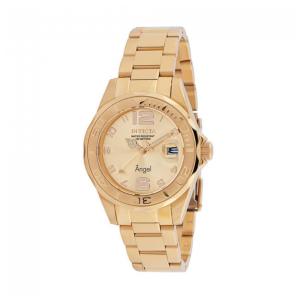 Relógio Feminino Invicta Angel 38 mm Dourado Luxo Elegante Resistente