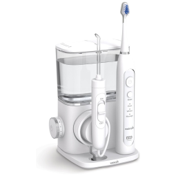 Escova de Dentes Elétrica Sônica Flosser de Água, WATERPIK CC 01, Branco