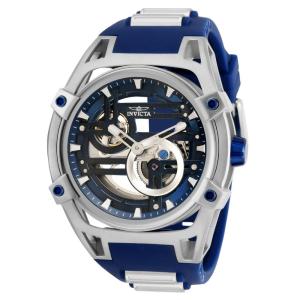 Relógio Masculino Automático Akula com Pulseira de Silicone e Aço Inoxidável, Invicta ZG32354, Azul