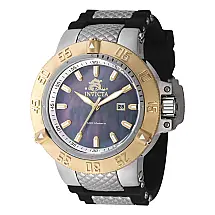 Relógio masculino Subaqua Noma III com mostrador em madrepérola - 50 mm. Preto. Aço 46454