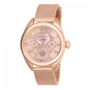 Relógio Feminino de Quartzo Angel, Invicta 27454, Ouro Rosa
